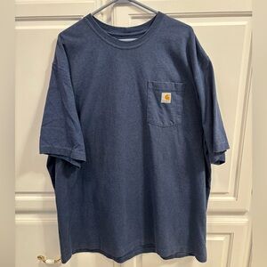 Carhartt Loose Fit Blue Short Sleeve T-shirt Men’s Size 2XL